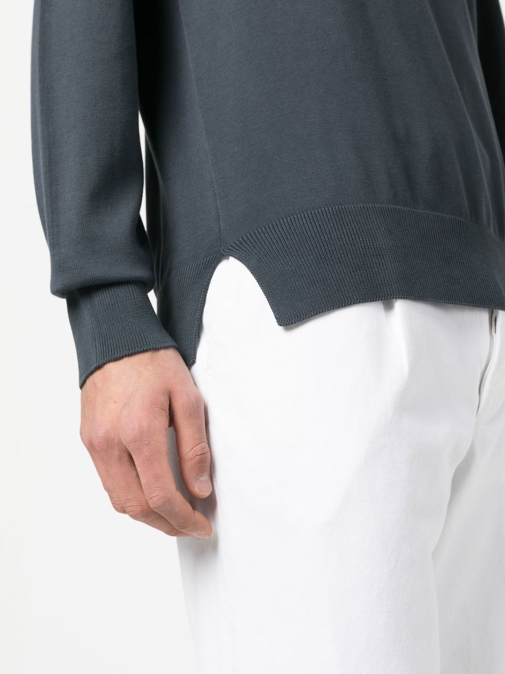 round-neck knit jumper - 5