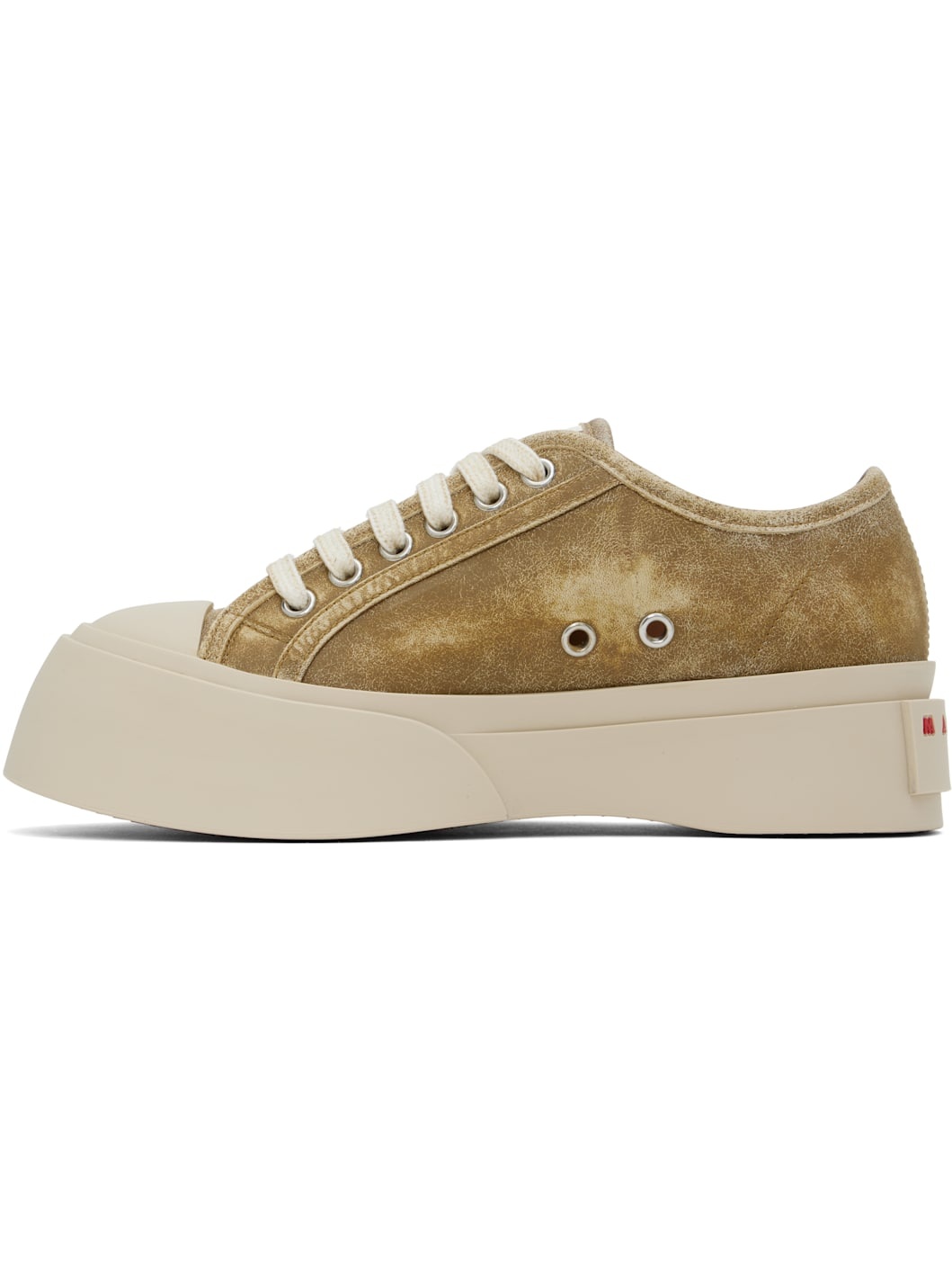 Tan Pablo Low-Top Lace-Up Sneakers - 3