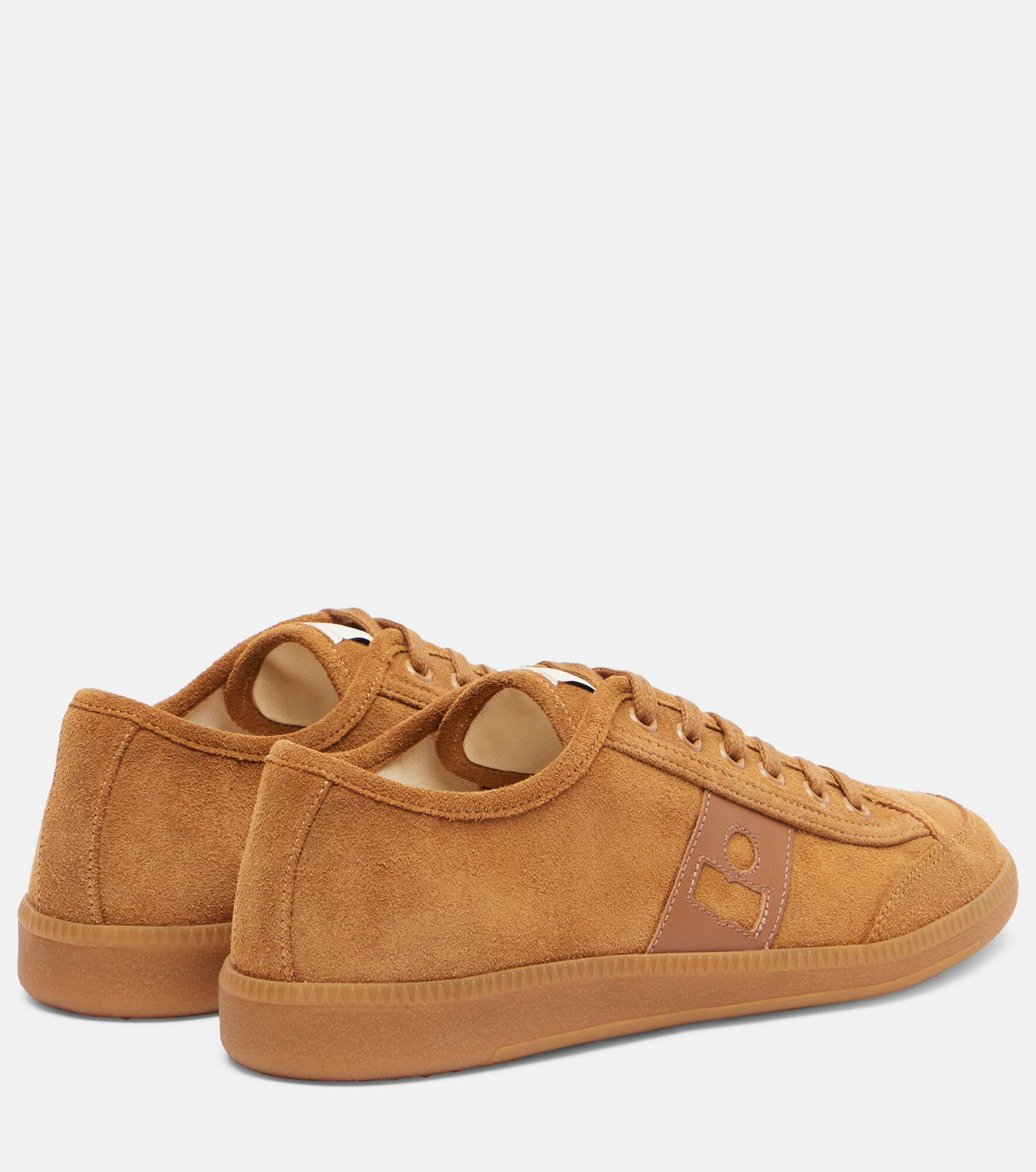 Klyce leather-trimmed suede sneakers - 2