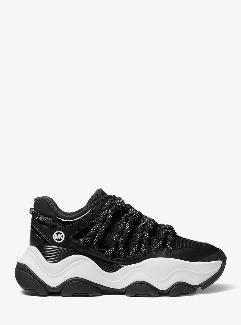 Atlas Cord Leather and Mesh Trainer 1