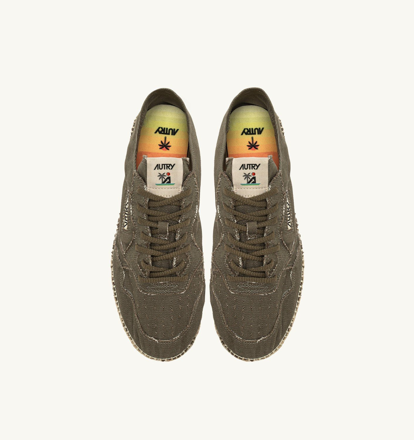 SANDY ESPADRILLES IN MILITARY CANVAS - 5