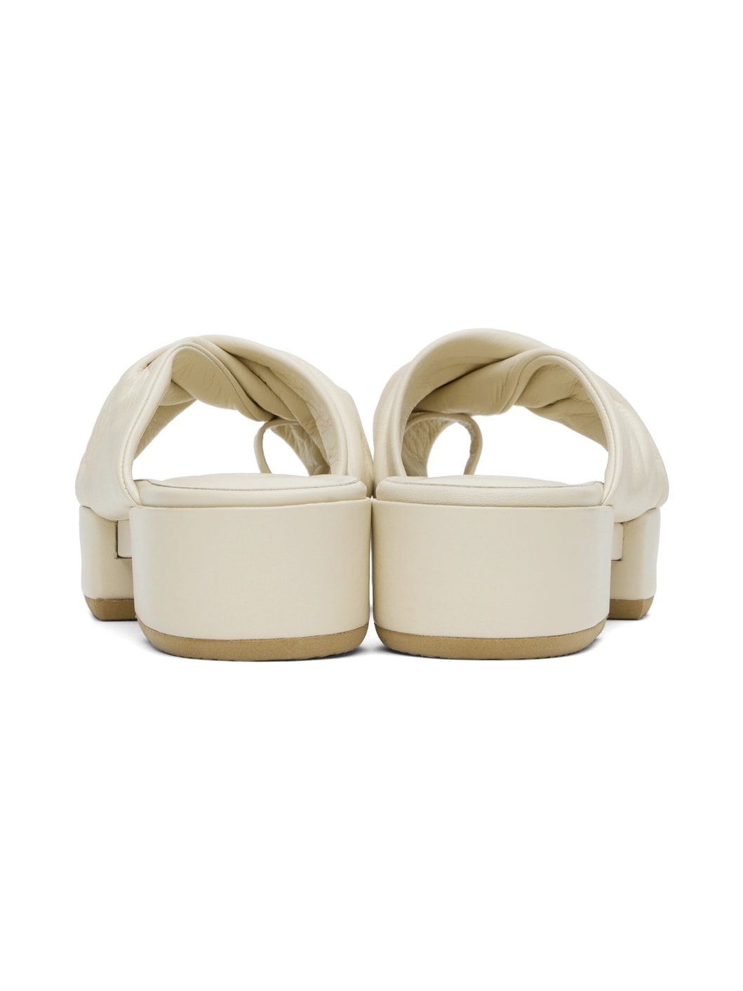 Beige Twist Sandals - 2