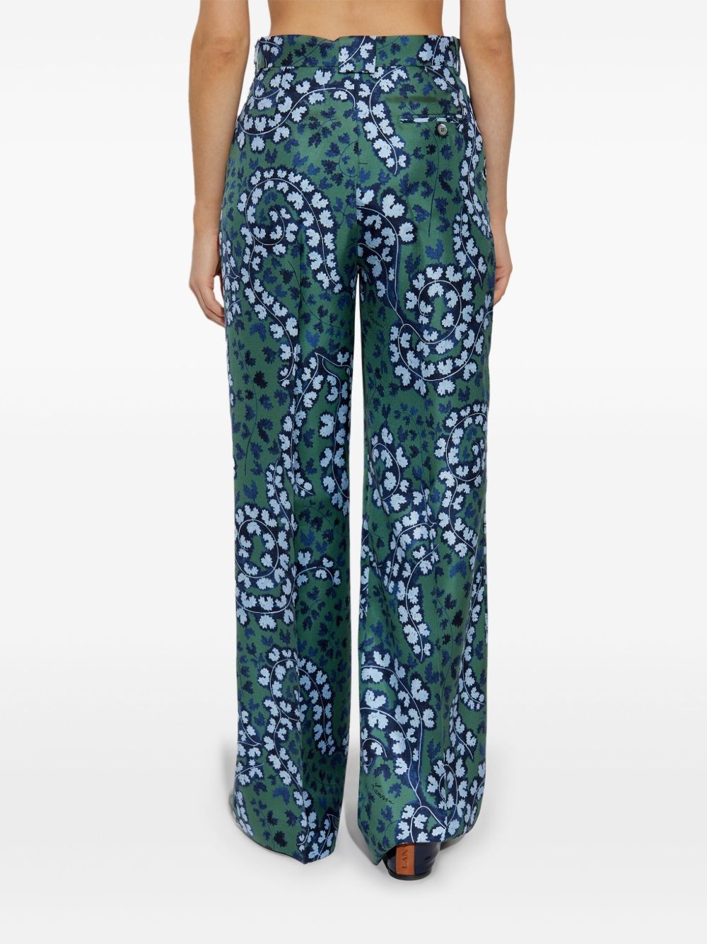 pleated silk trousers - 4