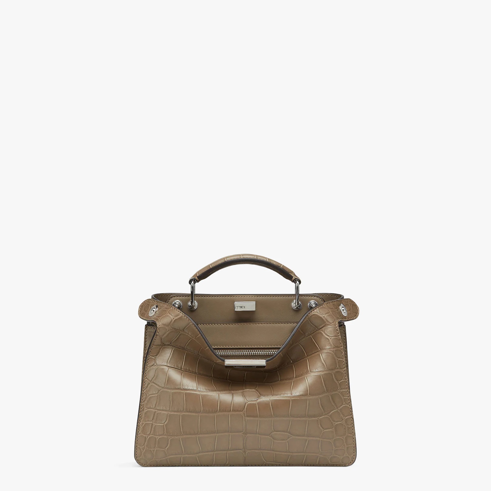 Brown alligator bag - 1
