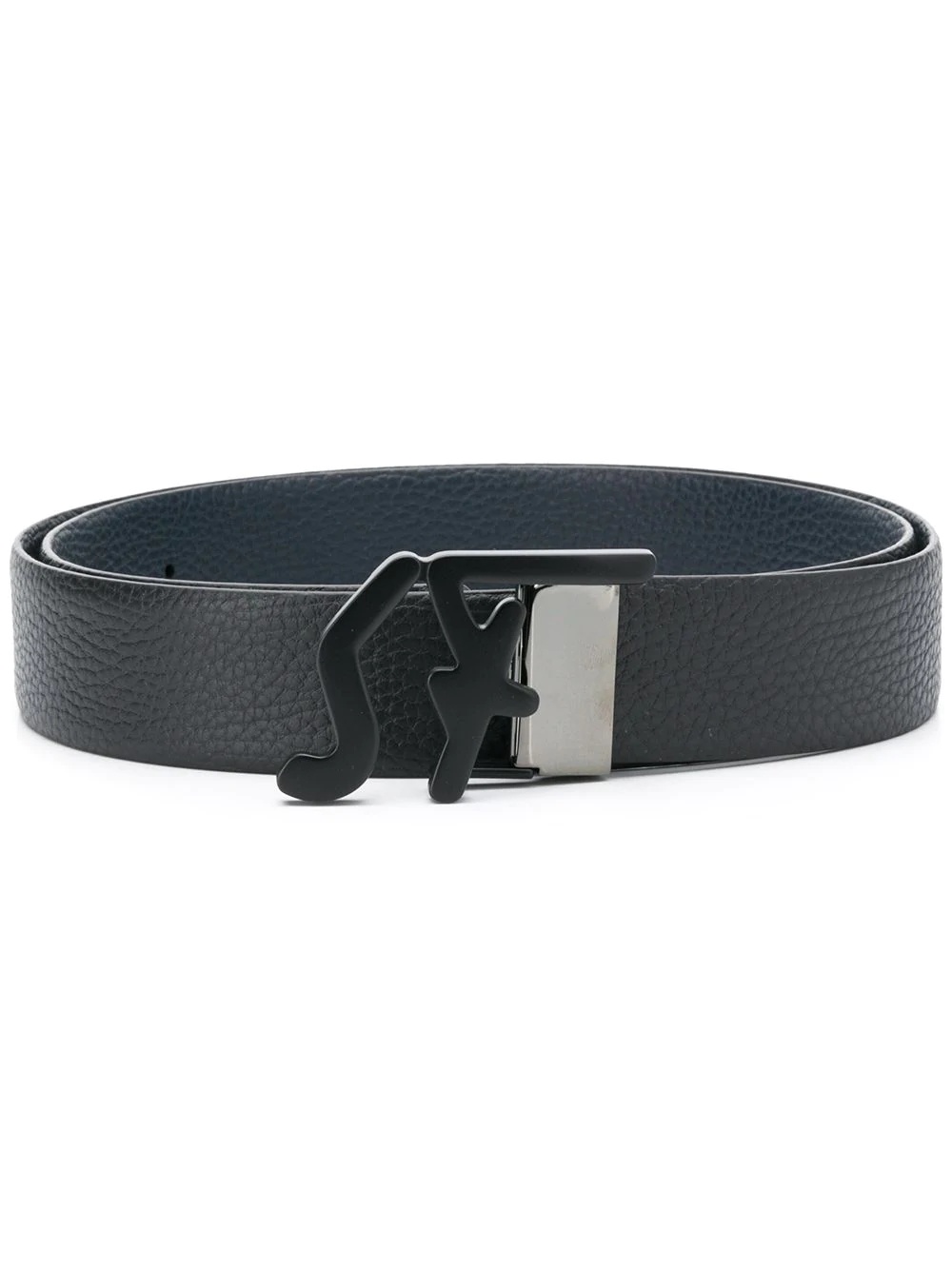 logo buckle belt - 1