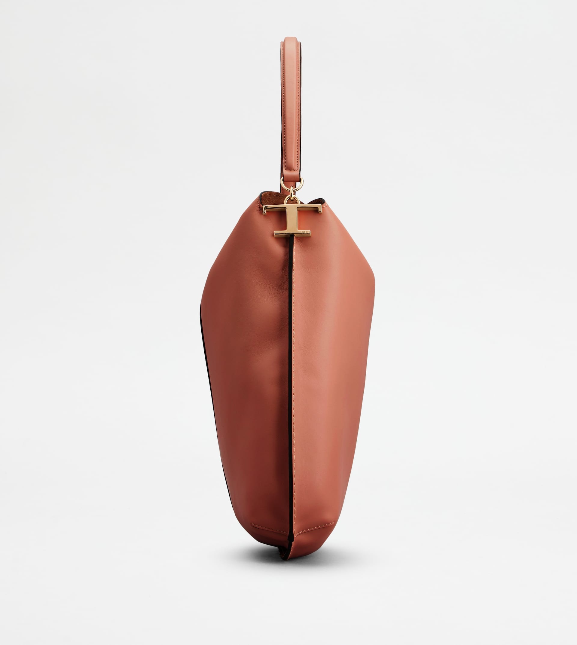 HOBO BAG TOD'S T CASE IN LEATHER LARGE - BROWN - 3