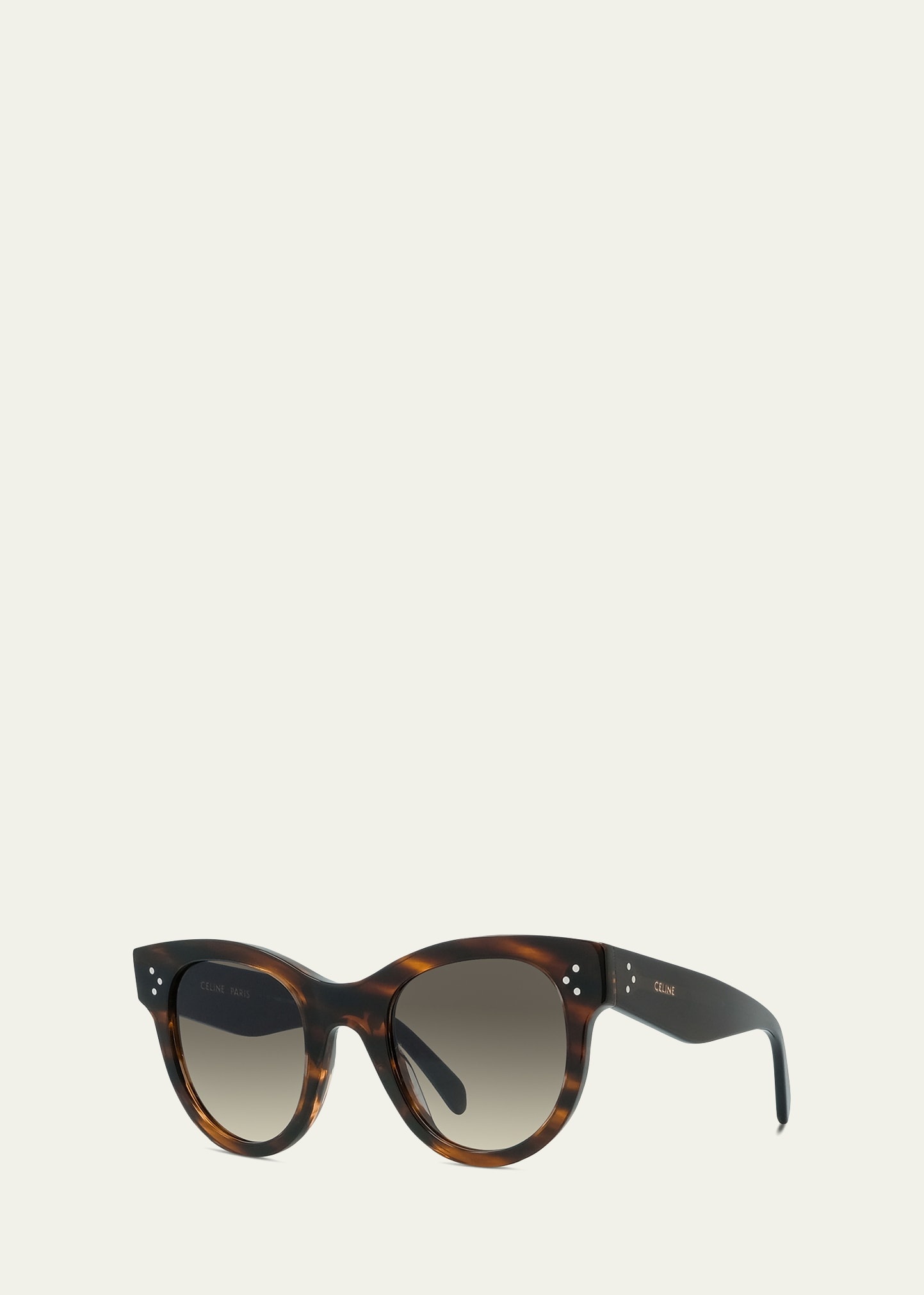 Tortoiseshell Acetate Cat-Eye Sunglasses - 2