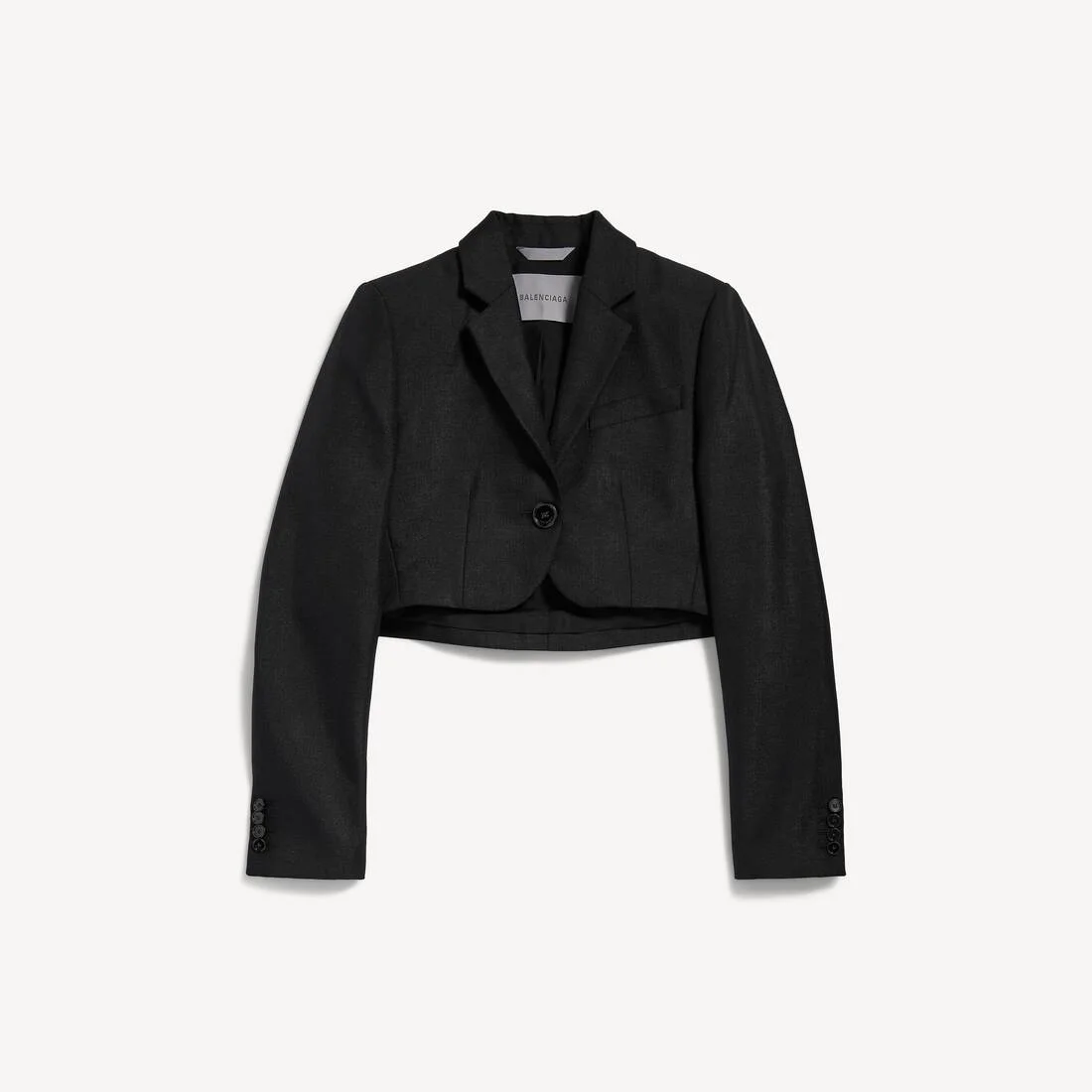 Women's Cropped Jacket in Black - 1