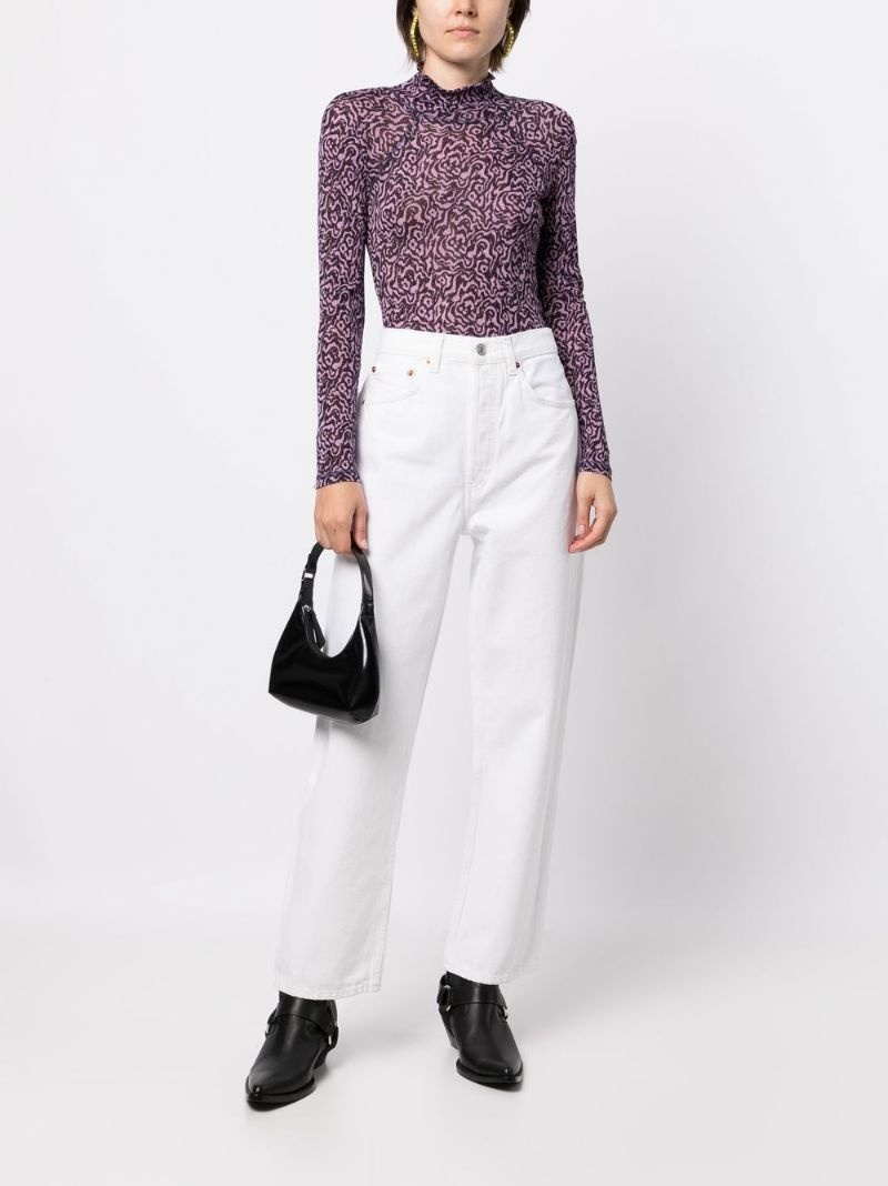 90s crop low slung jeans - 2
