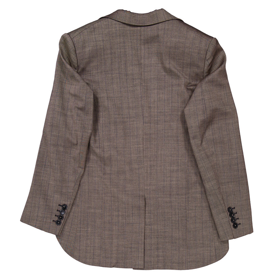 Stella McCartney Cropped Pinstripe Wool Blazer - 6