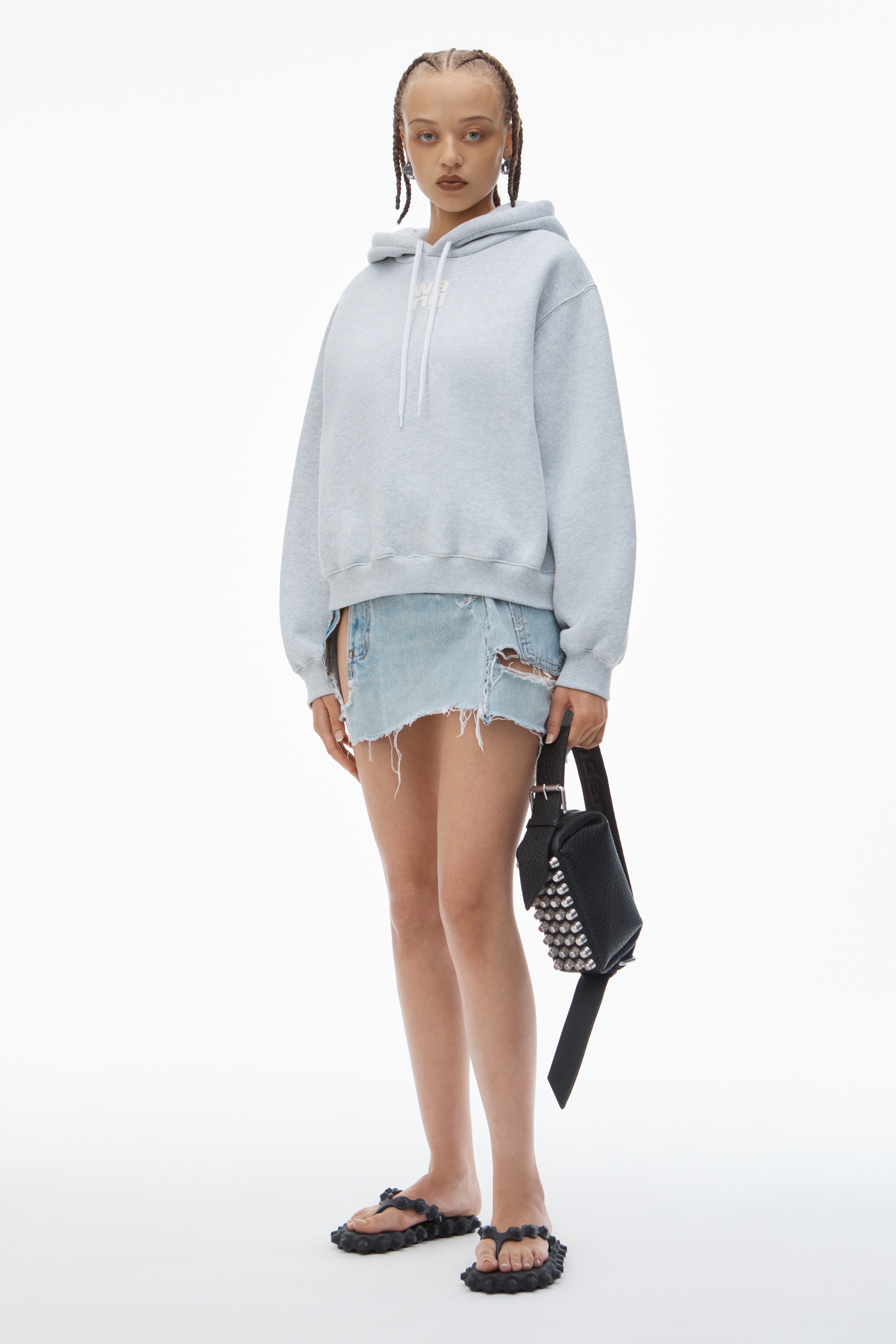 PUFF LOGO HOODIE IN STRUCTURED TERRY - 4