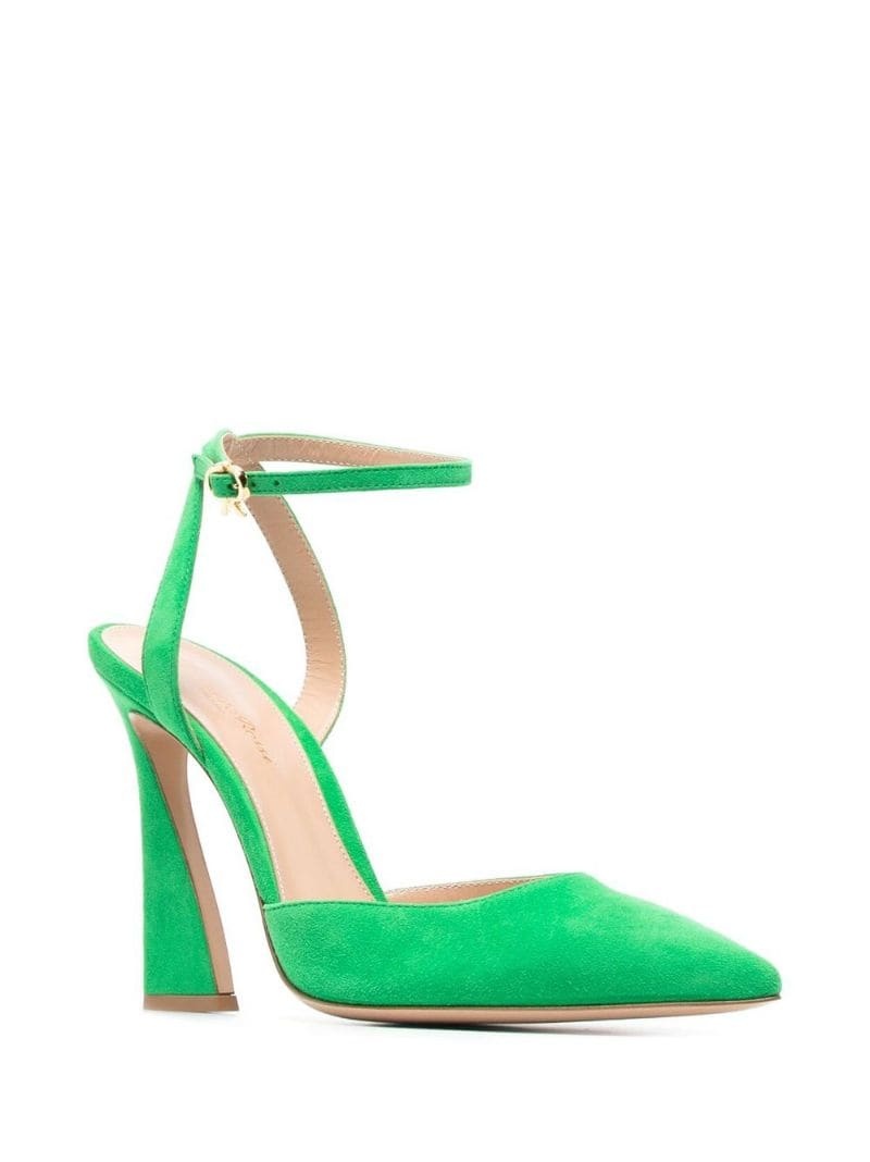 Aura D'Orsay 80mm suede pumps - 2