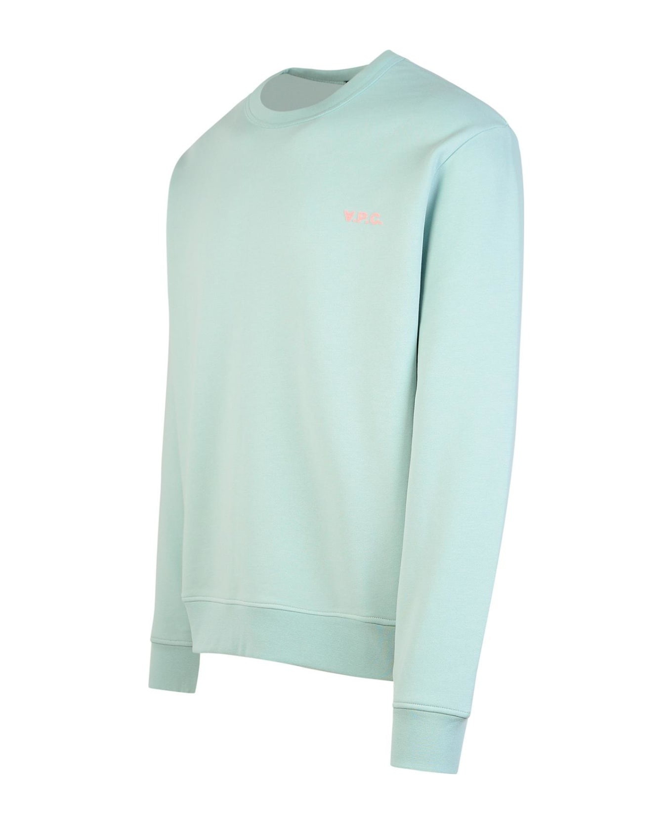 'boxy' Musk Green Cotton Sweatshirt - 2