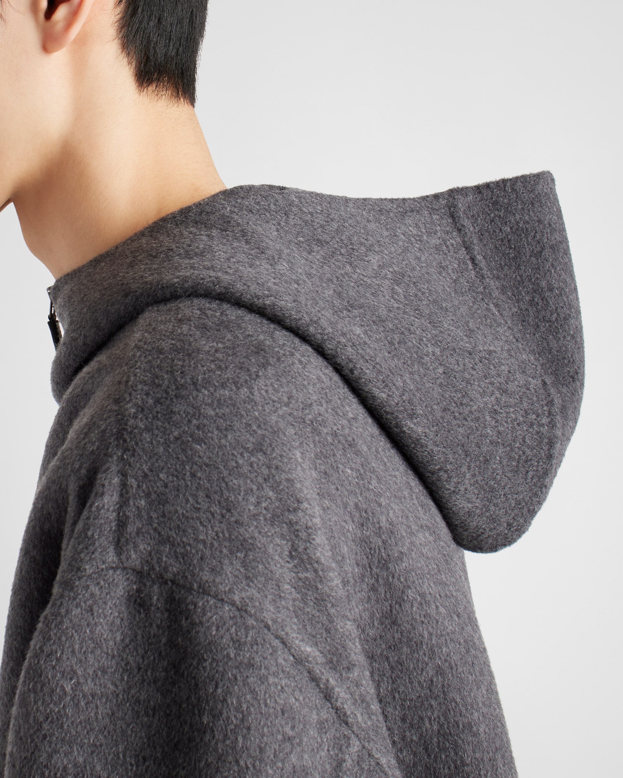 Wool hoodie jacket - 4