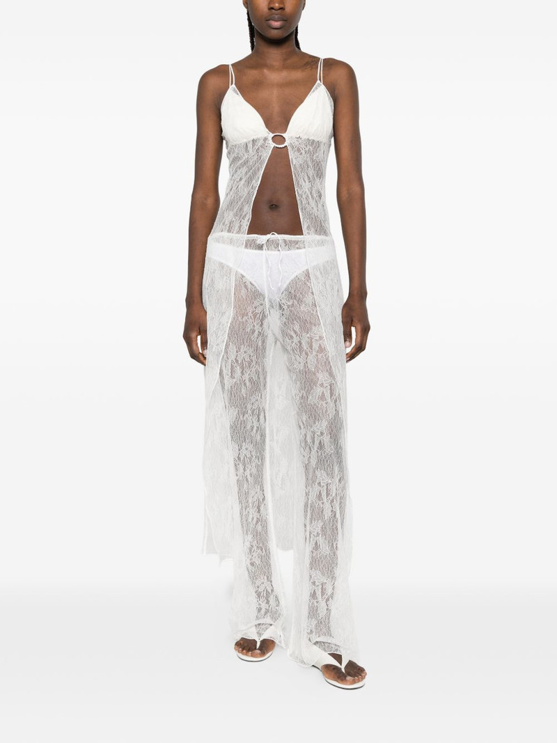 Oséree lace gem-embellished kaftan outlook