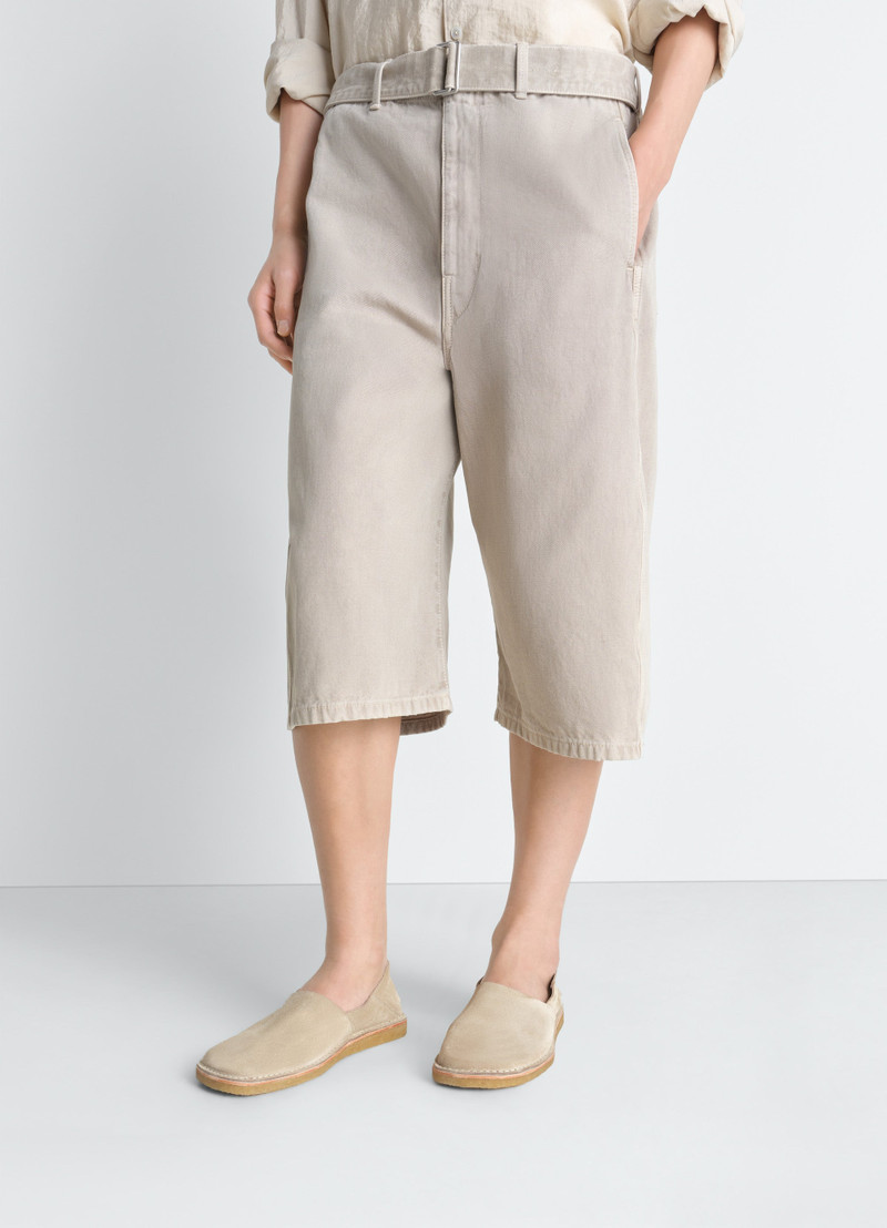 Lemaire SQUARE SLIP-ON LOAFERS IN SUEDE LEATHER outlook