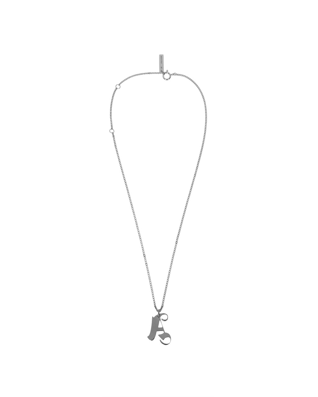 "A" NECKLACE SILVER - 2