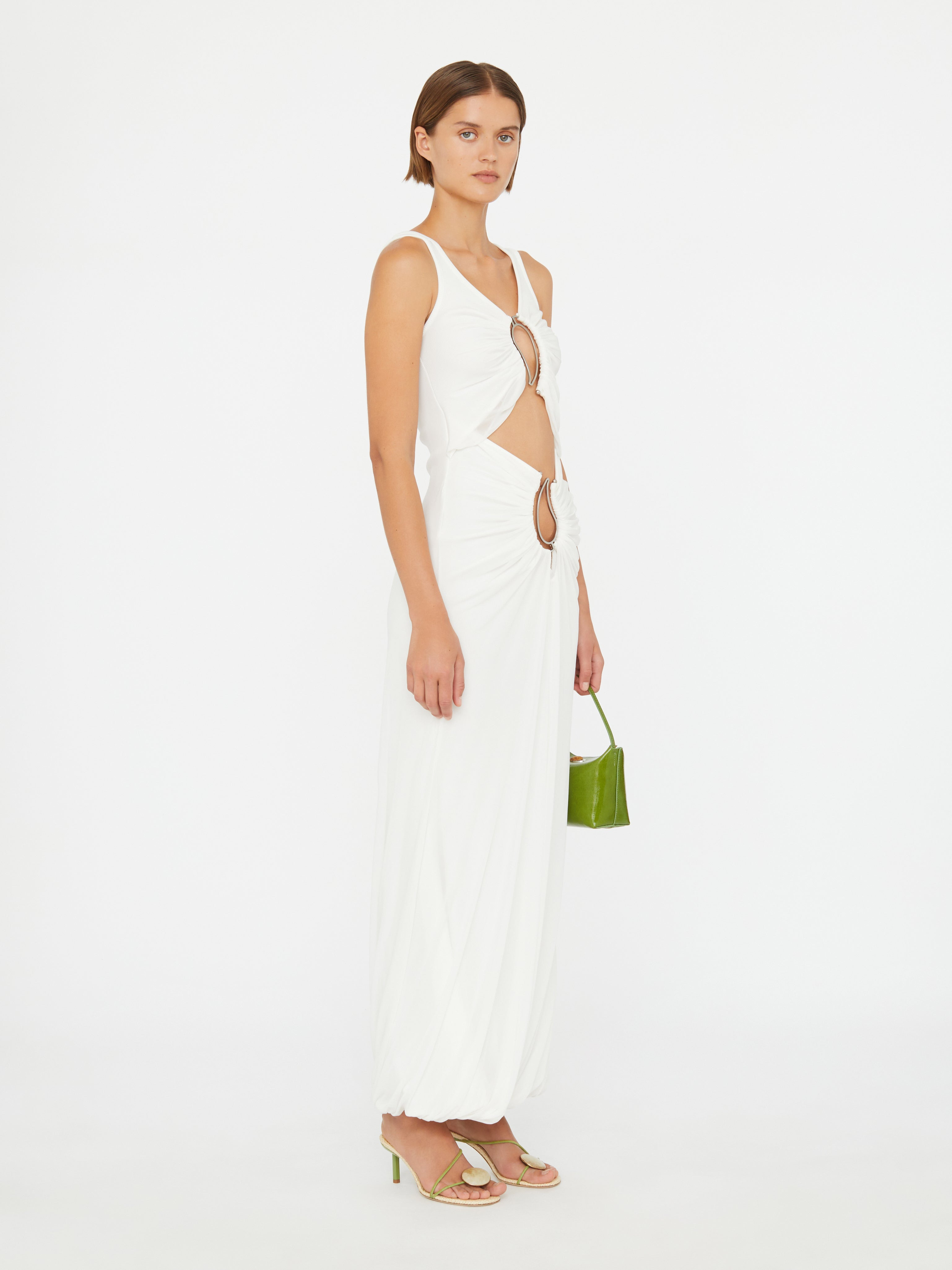 Paisley Overlay Disconnect Encased Dress - 2