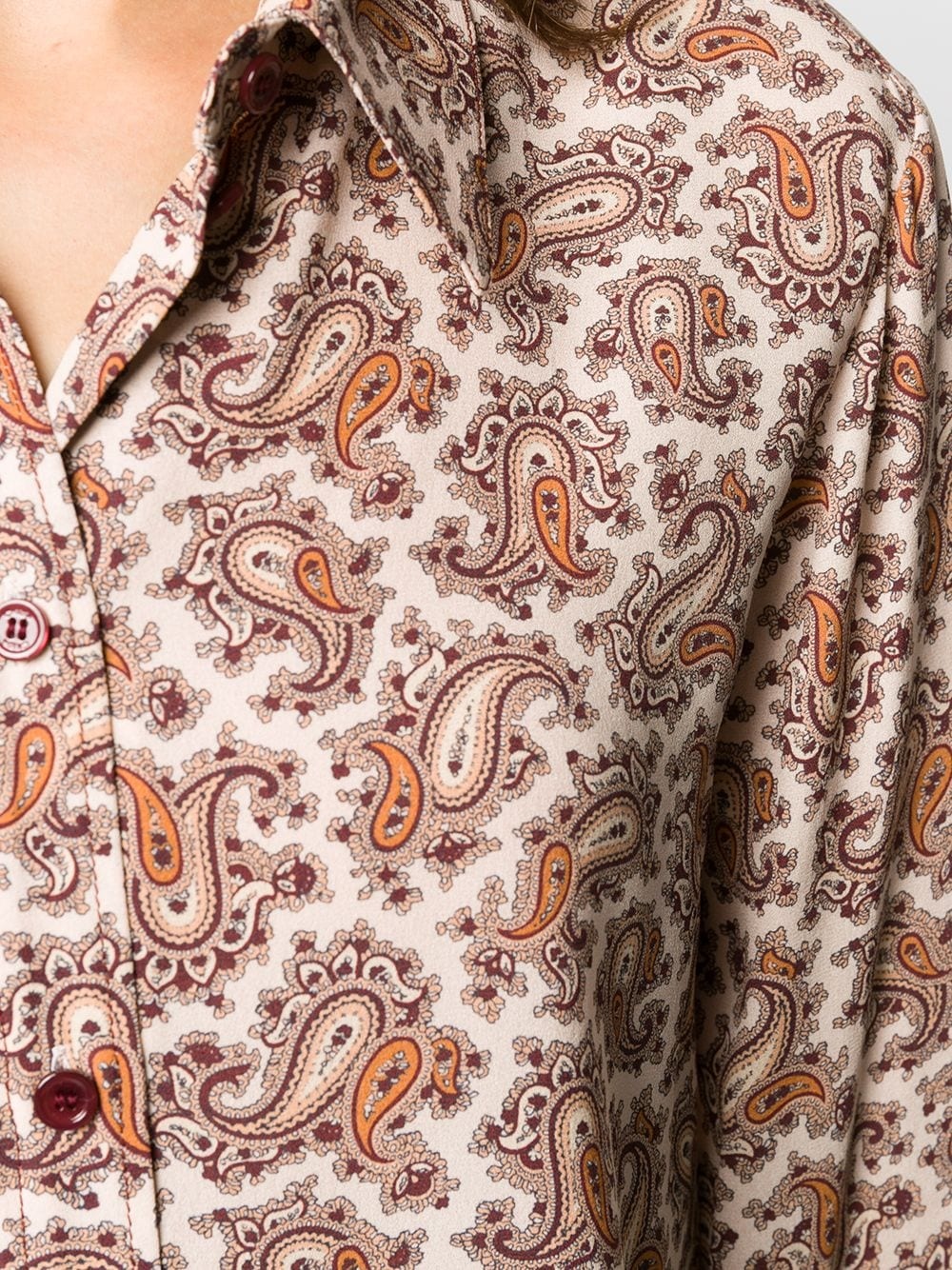 paisley print shirt - 5