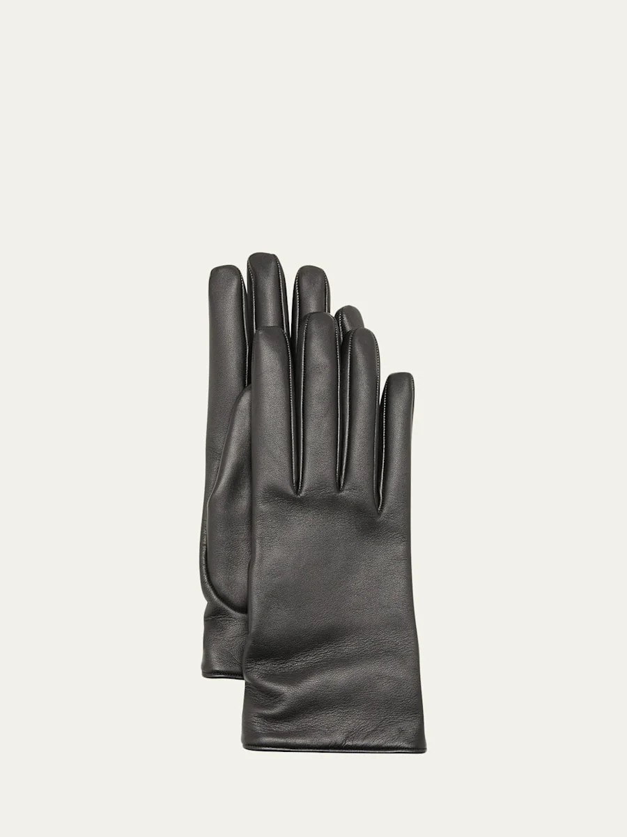 YSL Vintage-Style Slit Gloves - 1