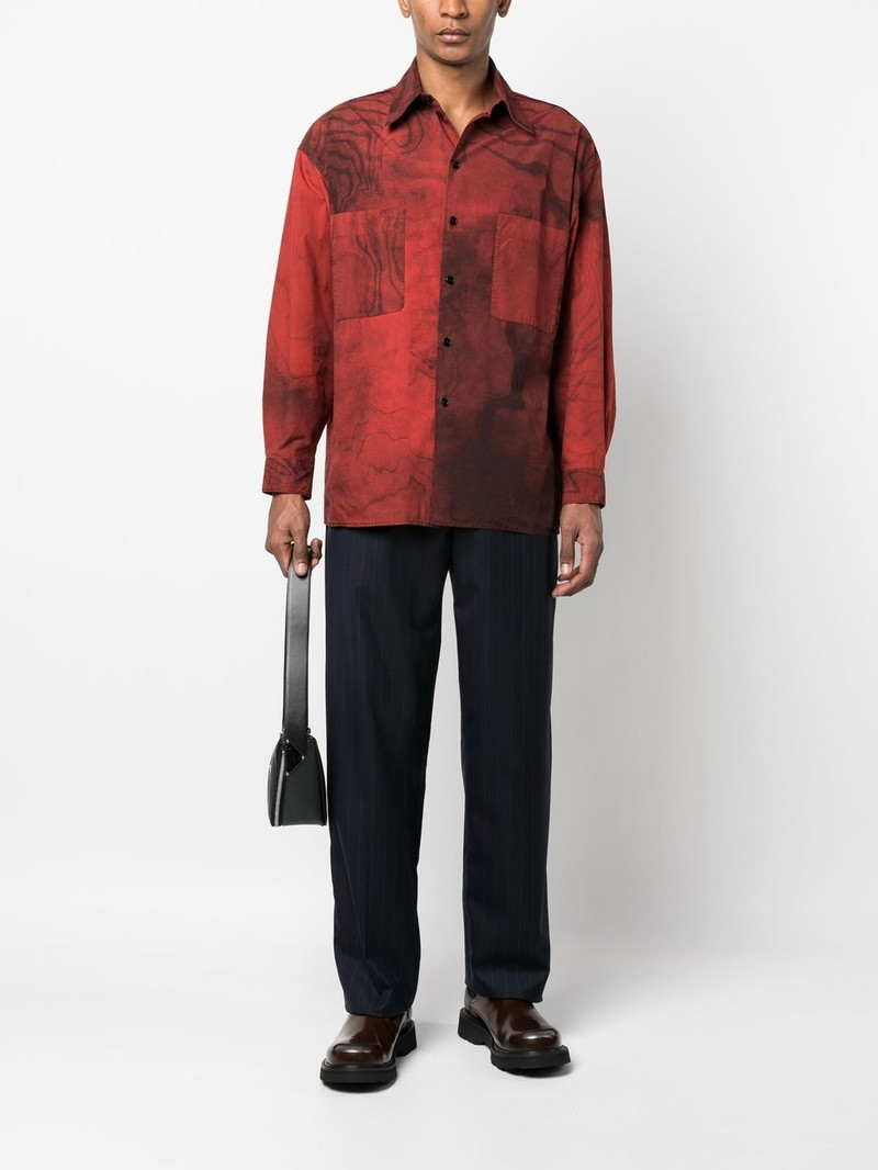 Lanvin pinstriped straight-leg trousers outlook