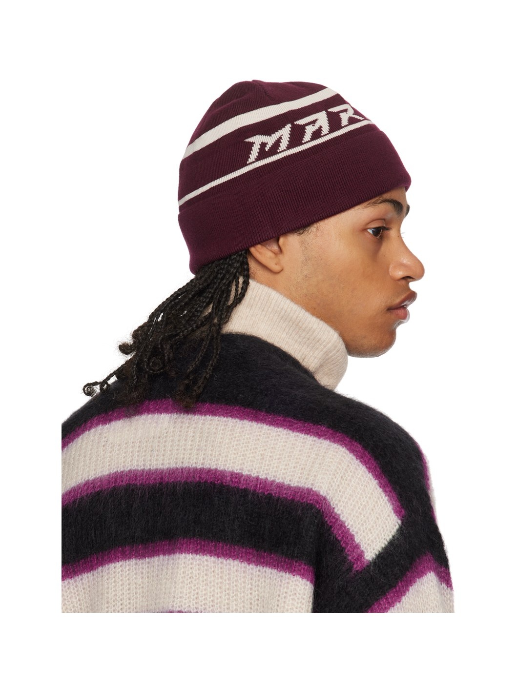 Burgundy Cliff Beanie - 3