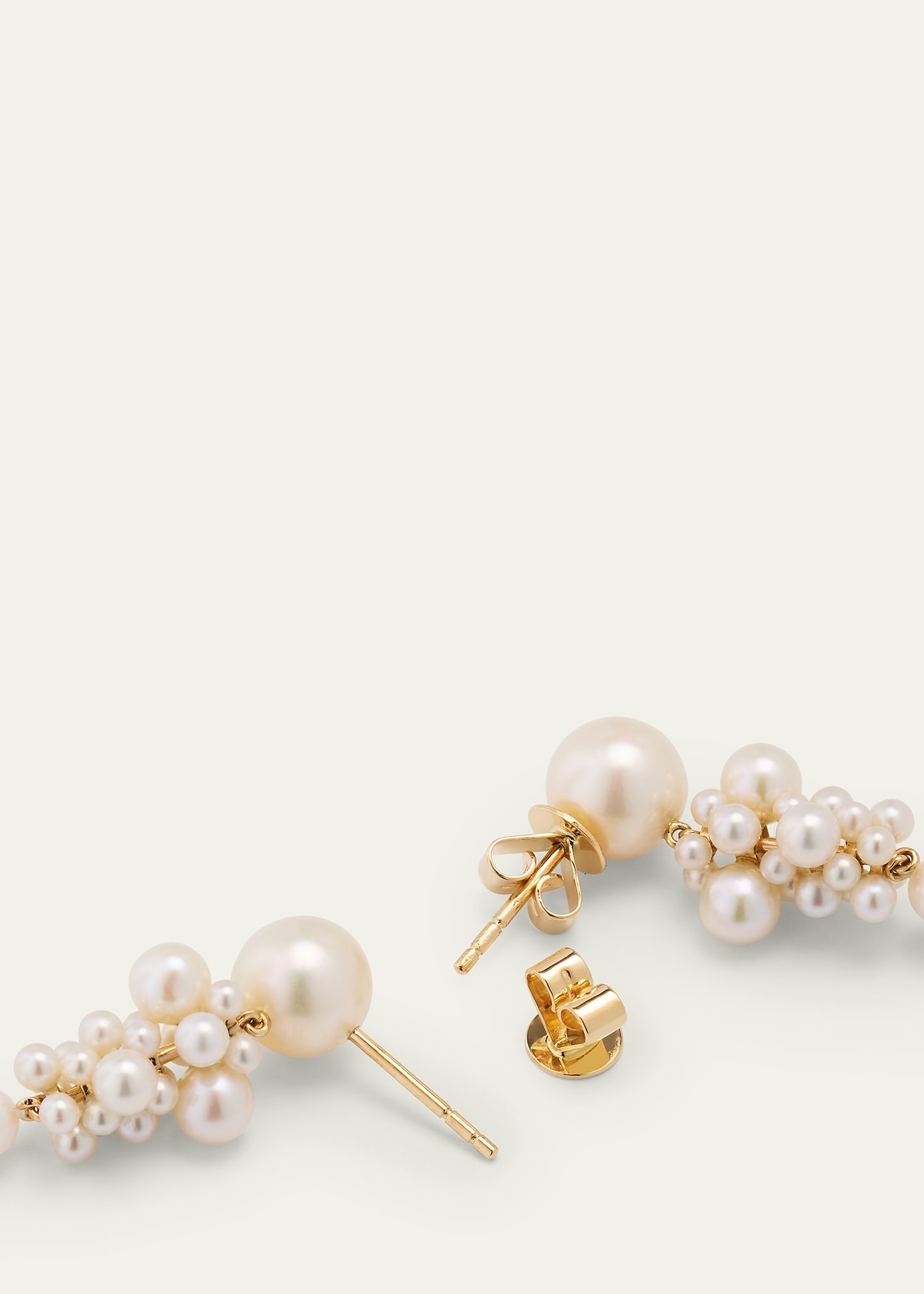 14K Recycled Gold Colona Earrings with Freshwater Pearls - 4