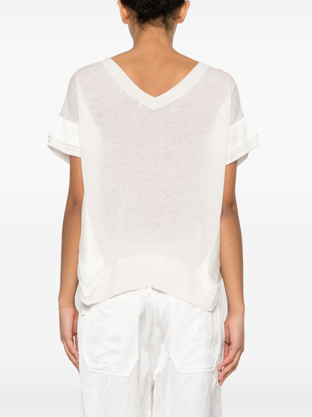 V-neck knitted top - 4