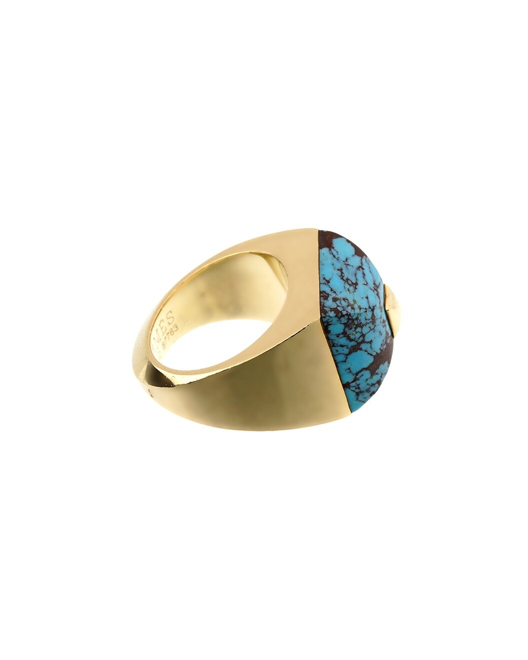 Hermès 18K Turquoise Cocktail Ring (Authentic Pre-Loved) - 2
