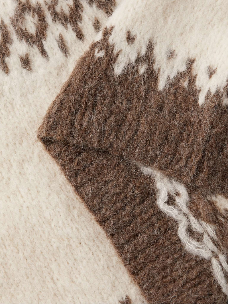 지점 Yoke Intarsia-Knit Alpaca-Blend 스웨터 4