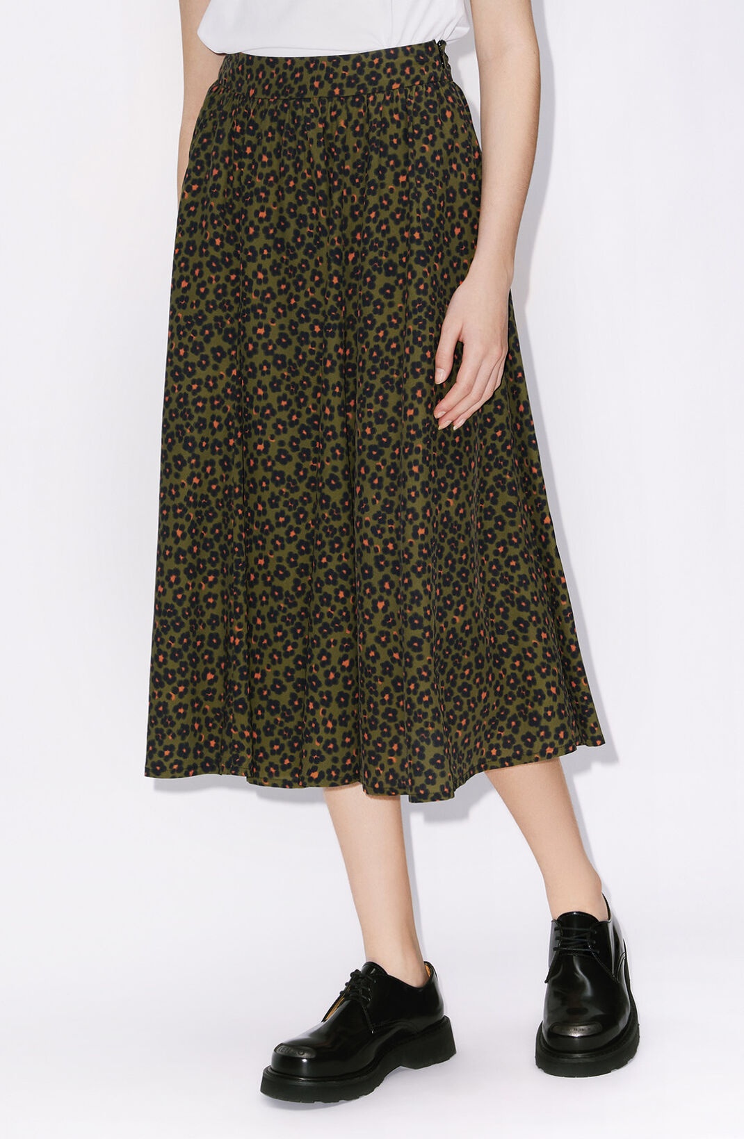 'Hana Leopard' midi skirt - 3