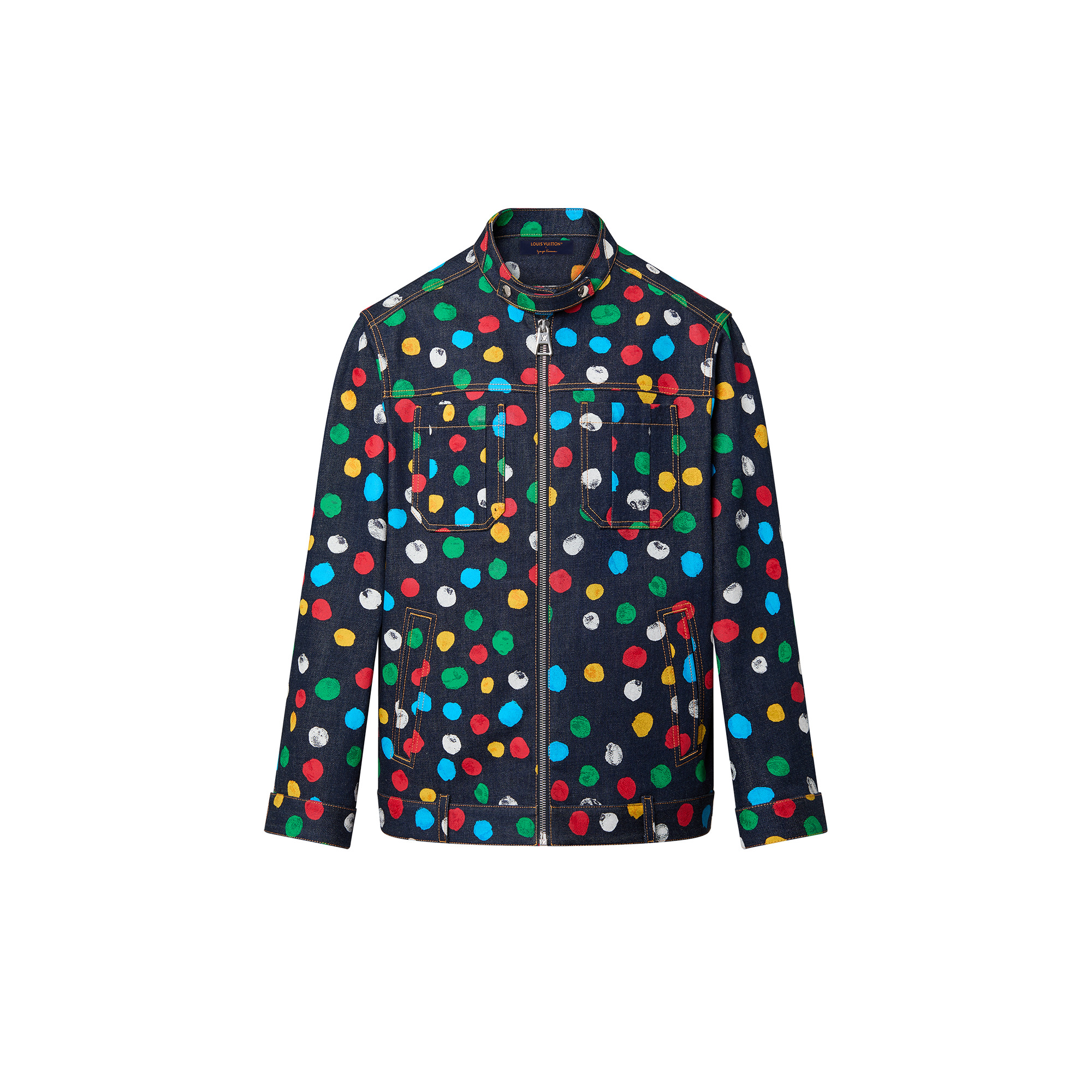 LV x YK Painted Dots Denim Jacket - 1