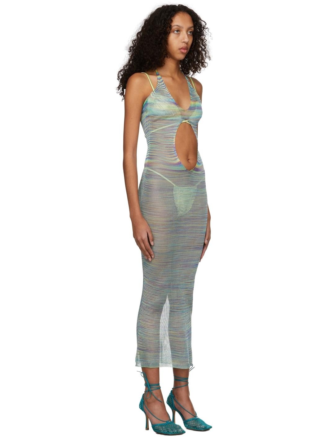 Multicolor Long Pullaway Jelly Dress - 2