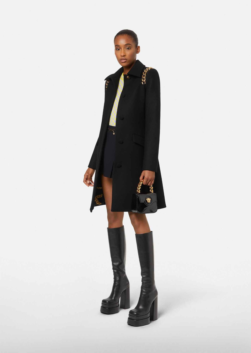 Chain Virgin Wool Coat 4