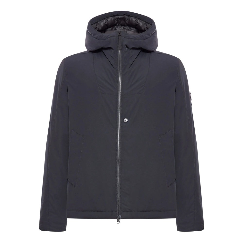 Stone Island Black Jackets - Hooded Jackets Men - 1