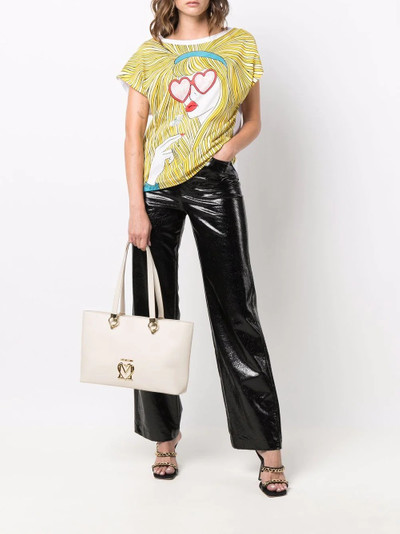 Moschino heart logo-plaque tote bag outlook