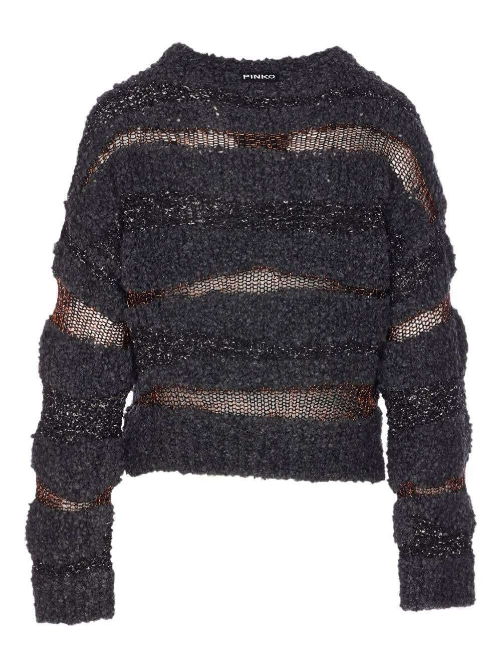 metallic-effect knitted sweater - 1