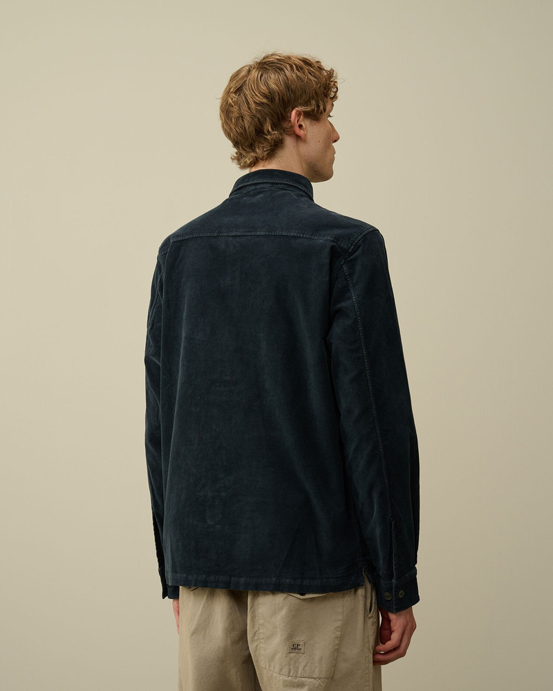 Corduroy Lens Buttoned Shirt 3