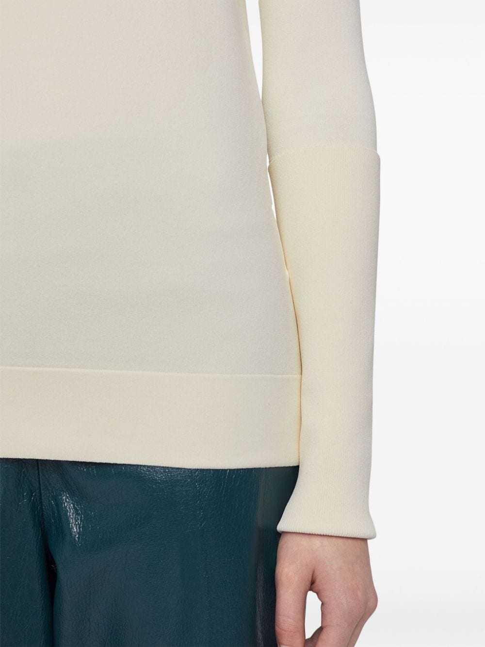 high-neck ribbed sweater - 4