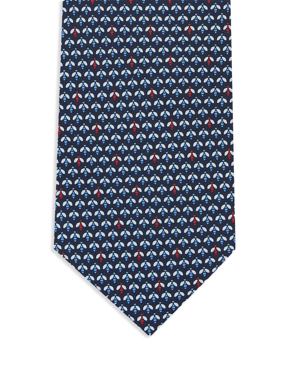 patterned-jacquard silk tie - 2