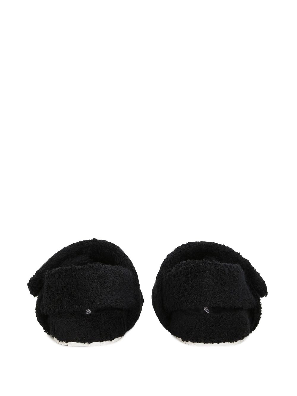 logo-plaque terrycloth-effect sandals - 3
