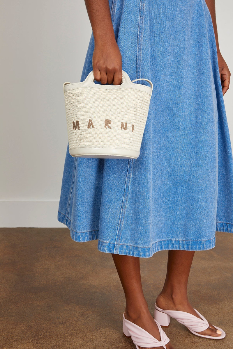 Marni Tropicalia Small Bucket Bag in Shell outlook