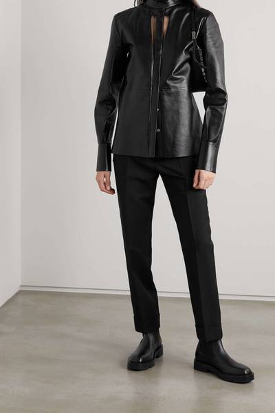 Givenchy Cutout leather blouse outlook