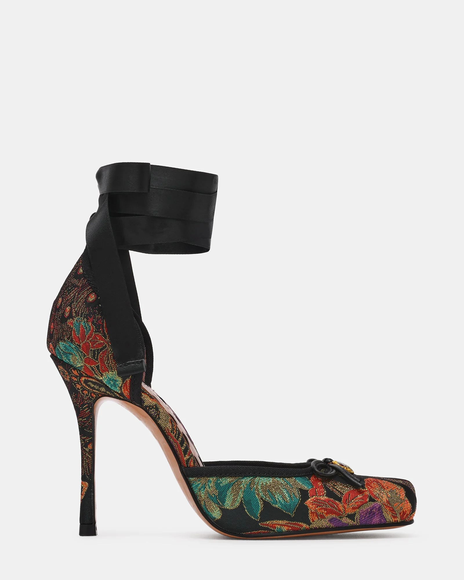 LARINA BLACK MULTI BROCADE - 1
