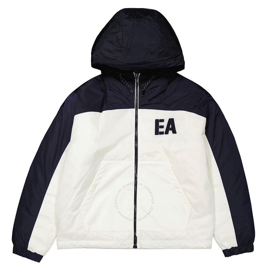 Emporio Armani Men's EA Logo Nylon Down Jacket - 1