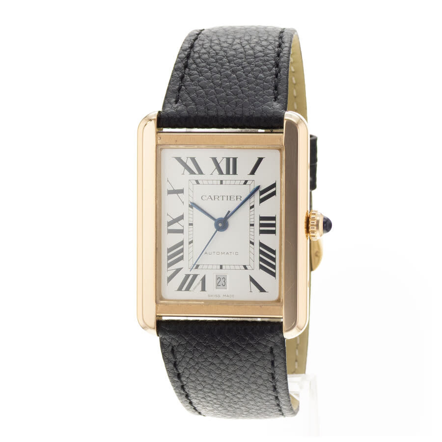 Pre-owned Cartier Tank Solo Automatic Silver Dial Men's Watch W5200026 - 3