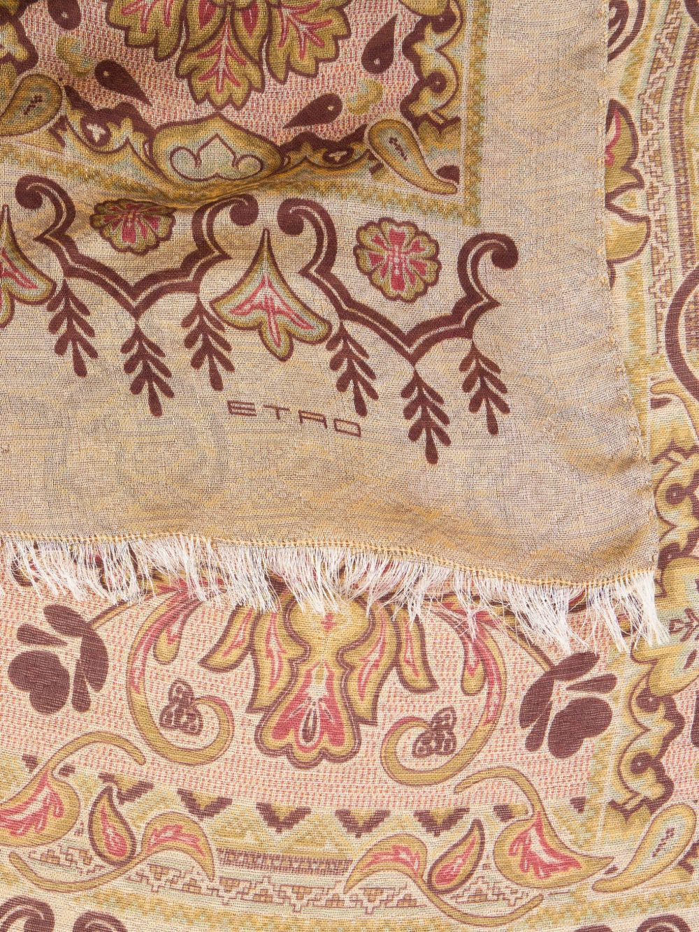 jacquard-paisley scarf - 2