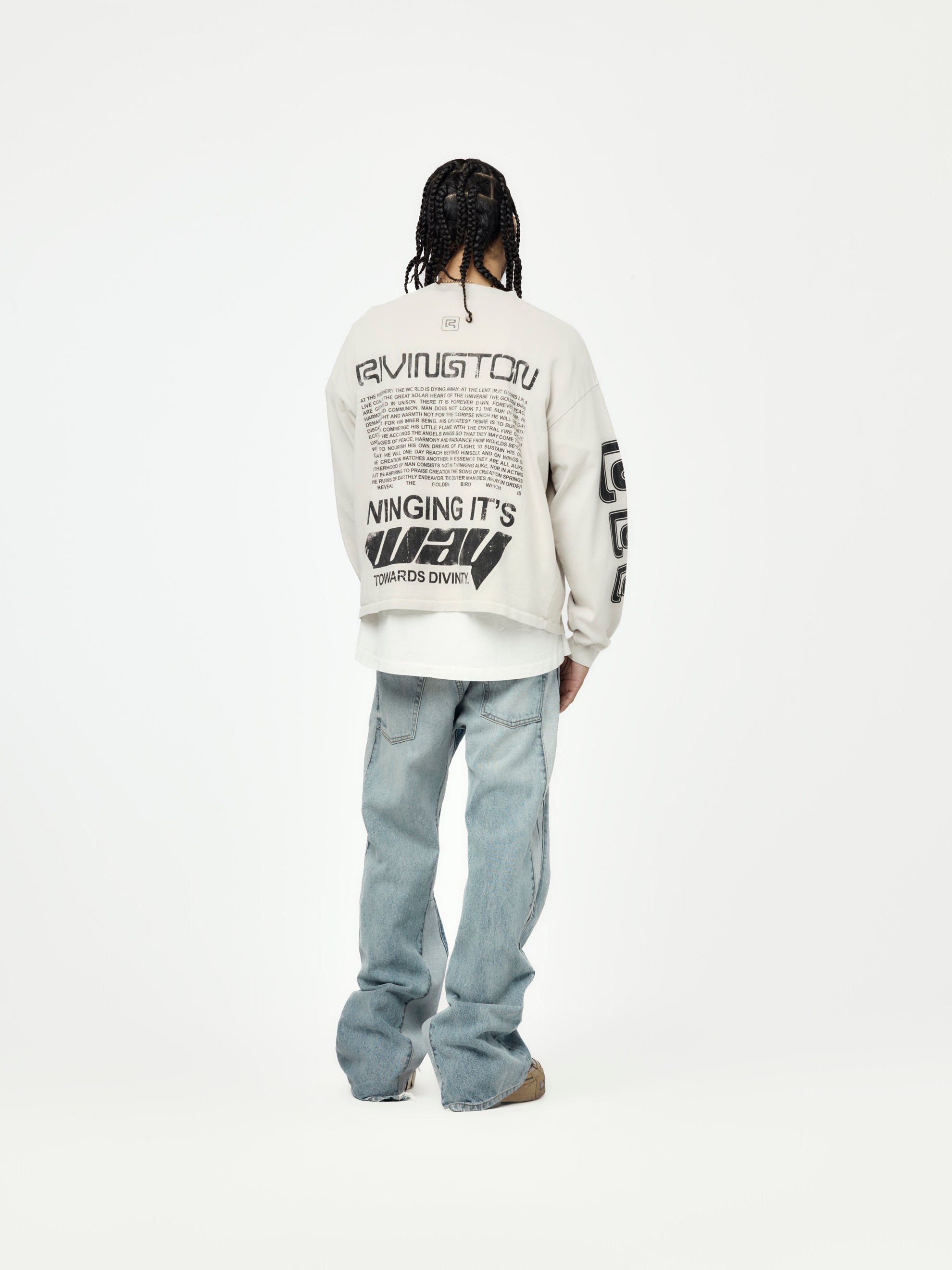 DIVINITY PAPER GARDEN LS TEE (LIGHT GREY) - 5