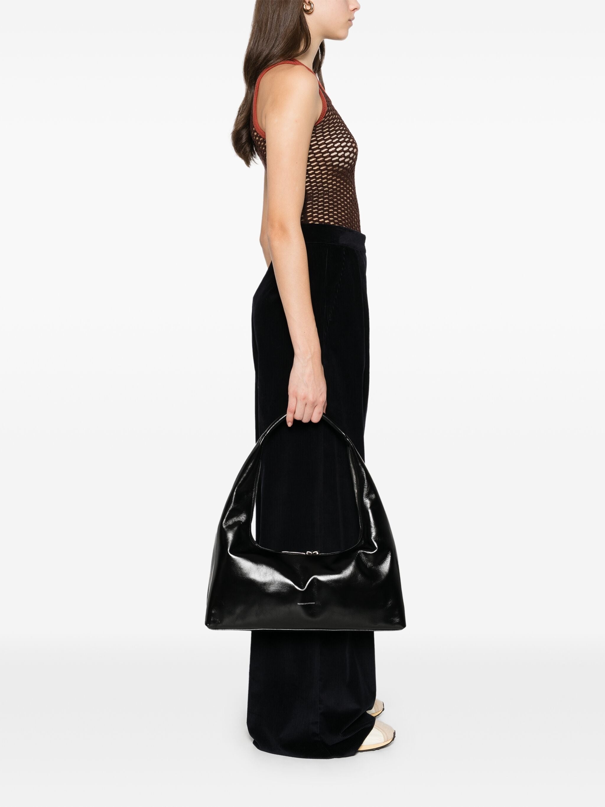 Large Leather Shoulder Bag - 5