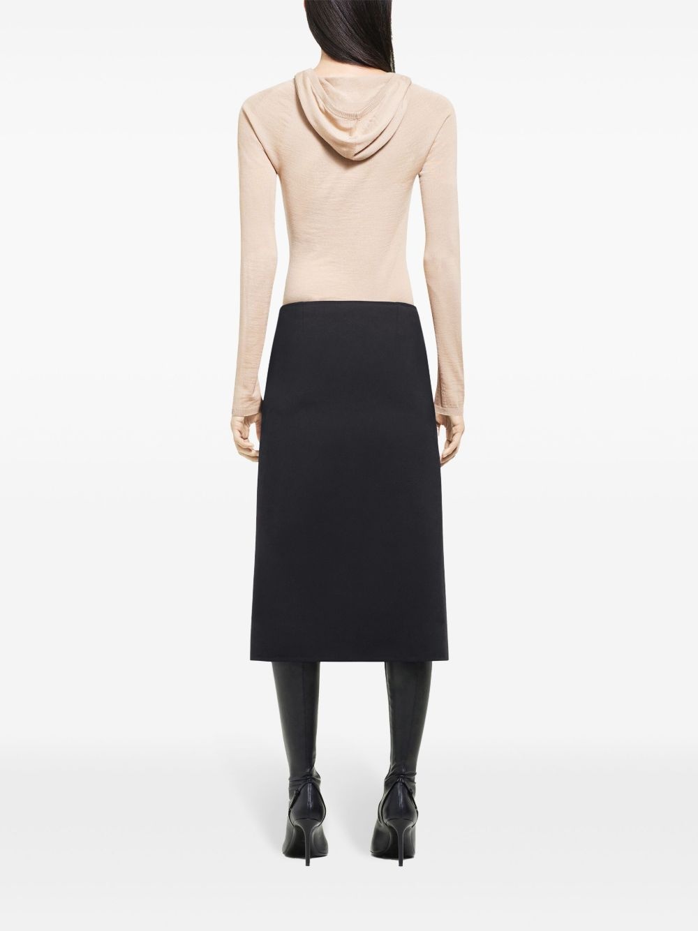 hooded knitted top - 4